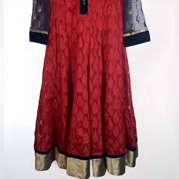 Karishma anarkali gown kurti indian pakistani dress size XL (US juniors size) - Picture 4 of 16